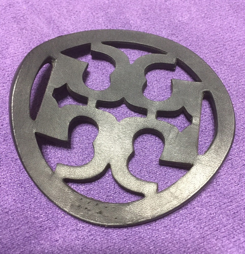 Authentic Tory Burch Black Leather Replacement Emblems Set Of Two