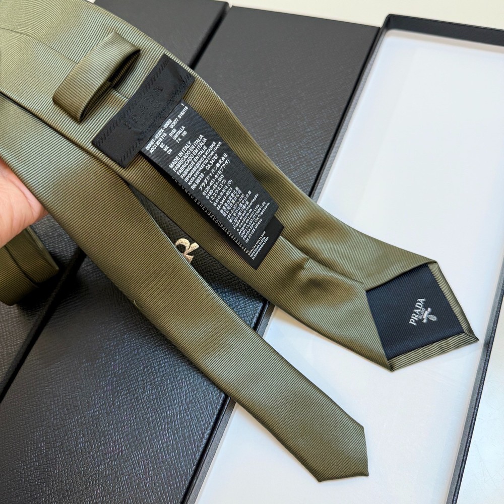 Prada logo tie