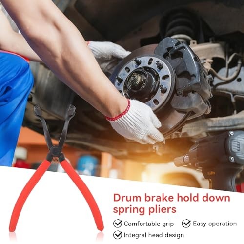 Drum Brake Hold down Spring Pliers, Drum Brake Spring Tool Universal Fit