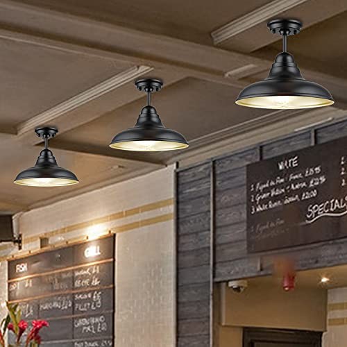 Farmhouse Semi Flush Mount Ceiling Lights, Modern Ceiling Light Ceiling Lamps