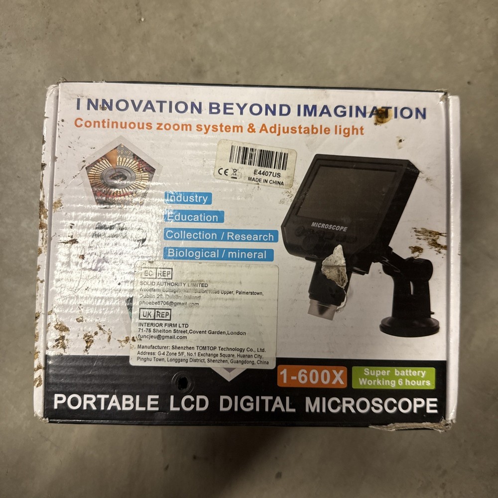 Portable LCD Digital Microscope HD Color CMOS Sensor – Model E4407US