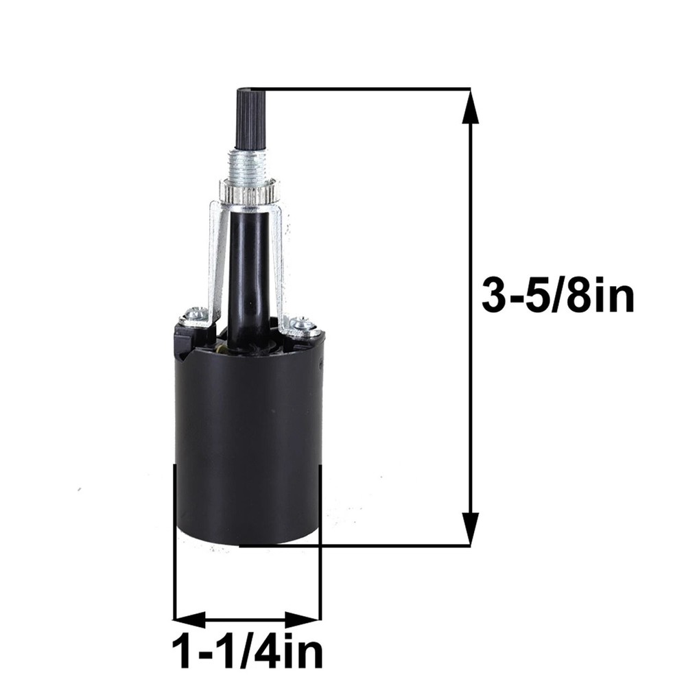On/Off Phenolic Rotary Switch Long Bottom Turn Socket E26 NEW ZE-307G
