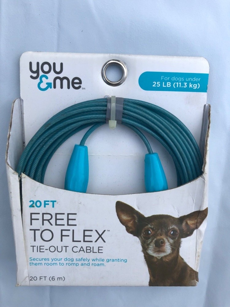 20' Free to Flex Tie-out cable.
