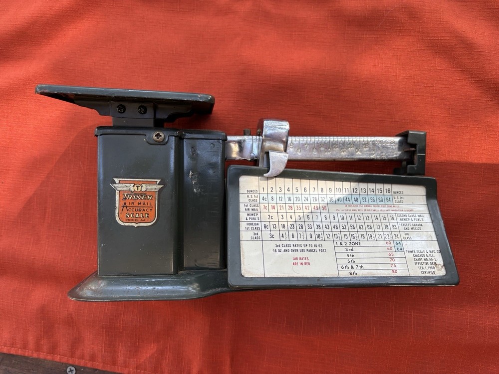 TRINER Airmail Accuracy Scale Postal Scale Vintage