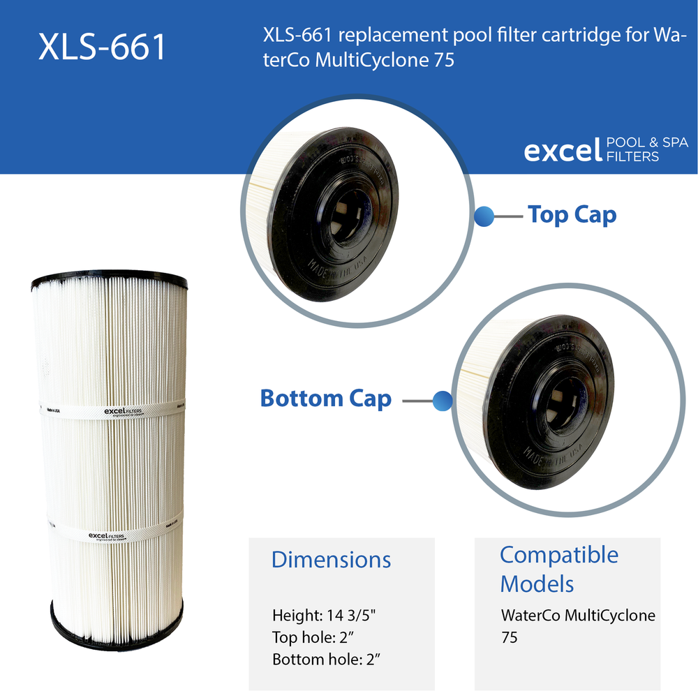 XLS-661 1PACK replacement for Waterco Multicyclone 75