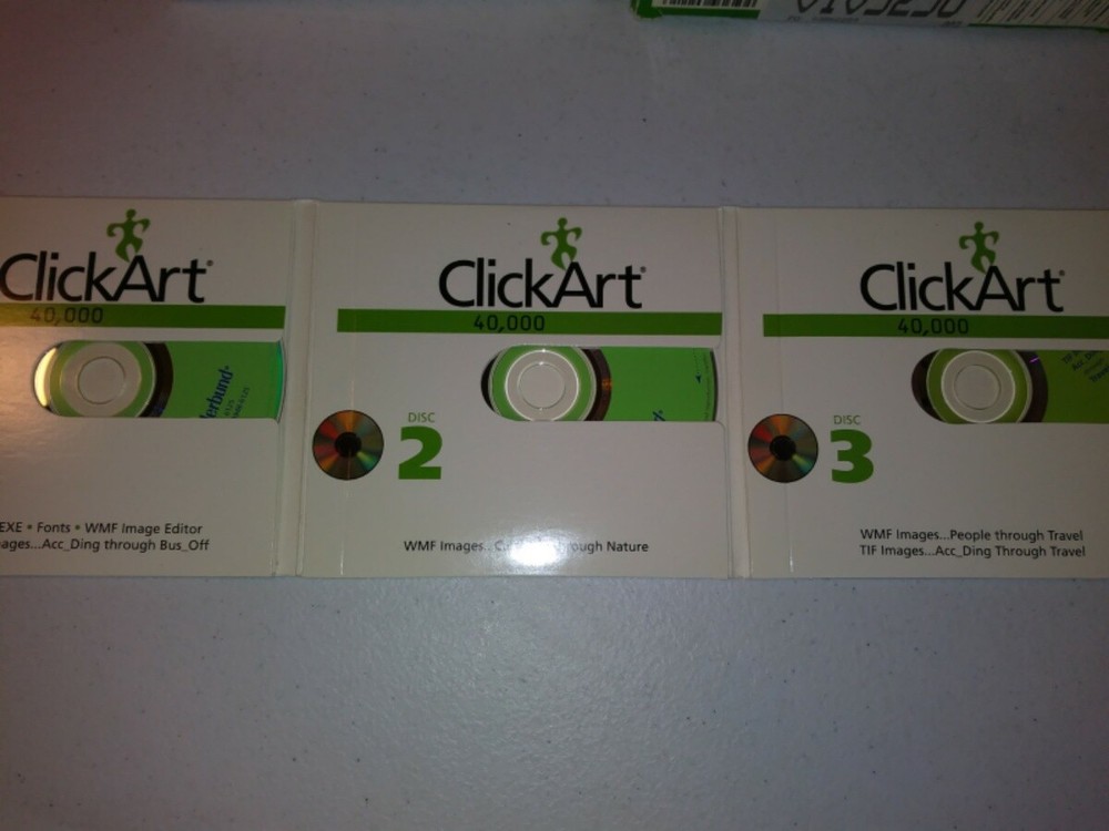 Click Art 40,000 Starter Image Pak w/Users Guide, Visual Catalog, 3 CDs