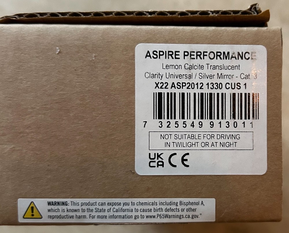 POC Aspire Performance Sunglasses Lemon Clarite Translucent
