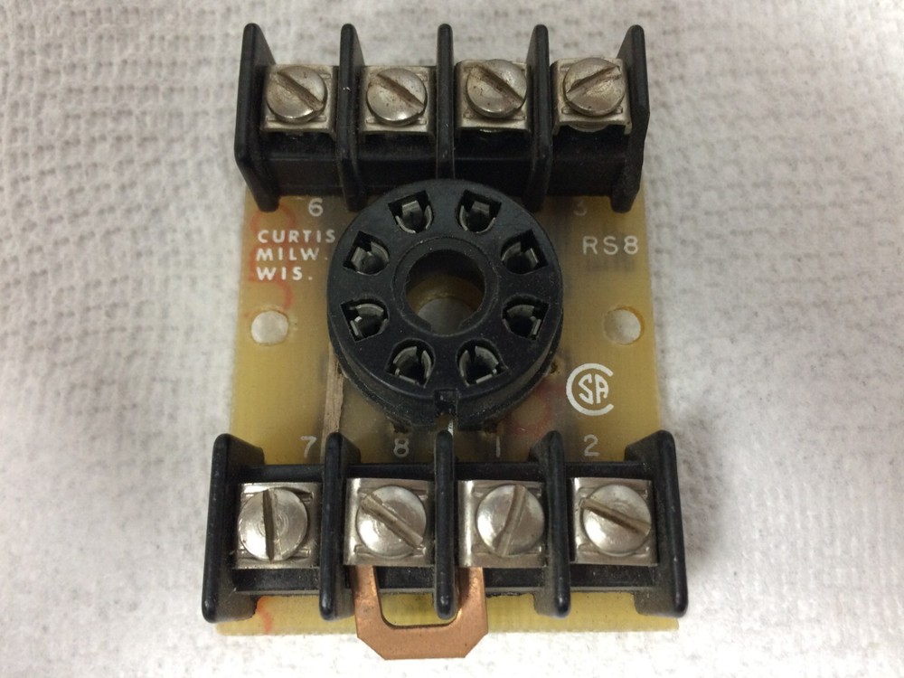 AMF Potter Brumfield 500 OHm Relay and Curtis Socket, New Open Box