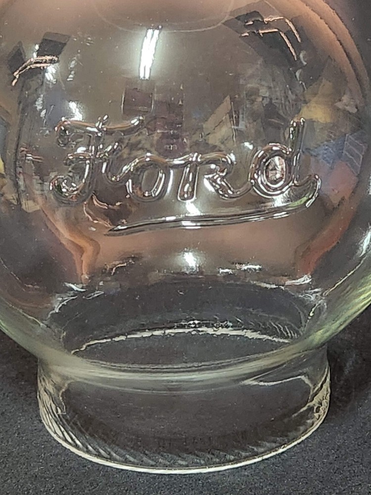 Ford "Script" Embossed Hand Blown Gumball Machine Globe - 027
