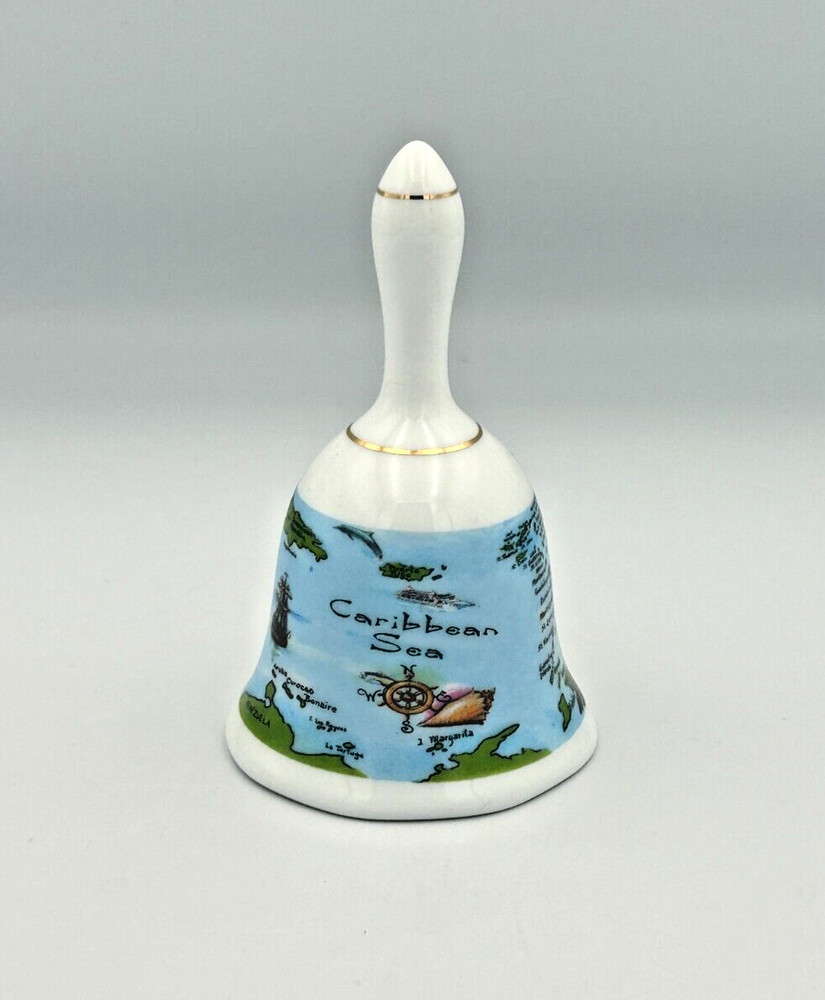 The Caribbean Sea Ceramic Decorative Painted Bell