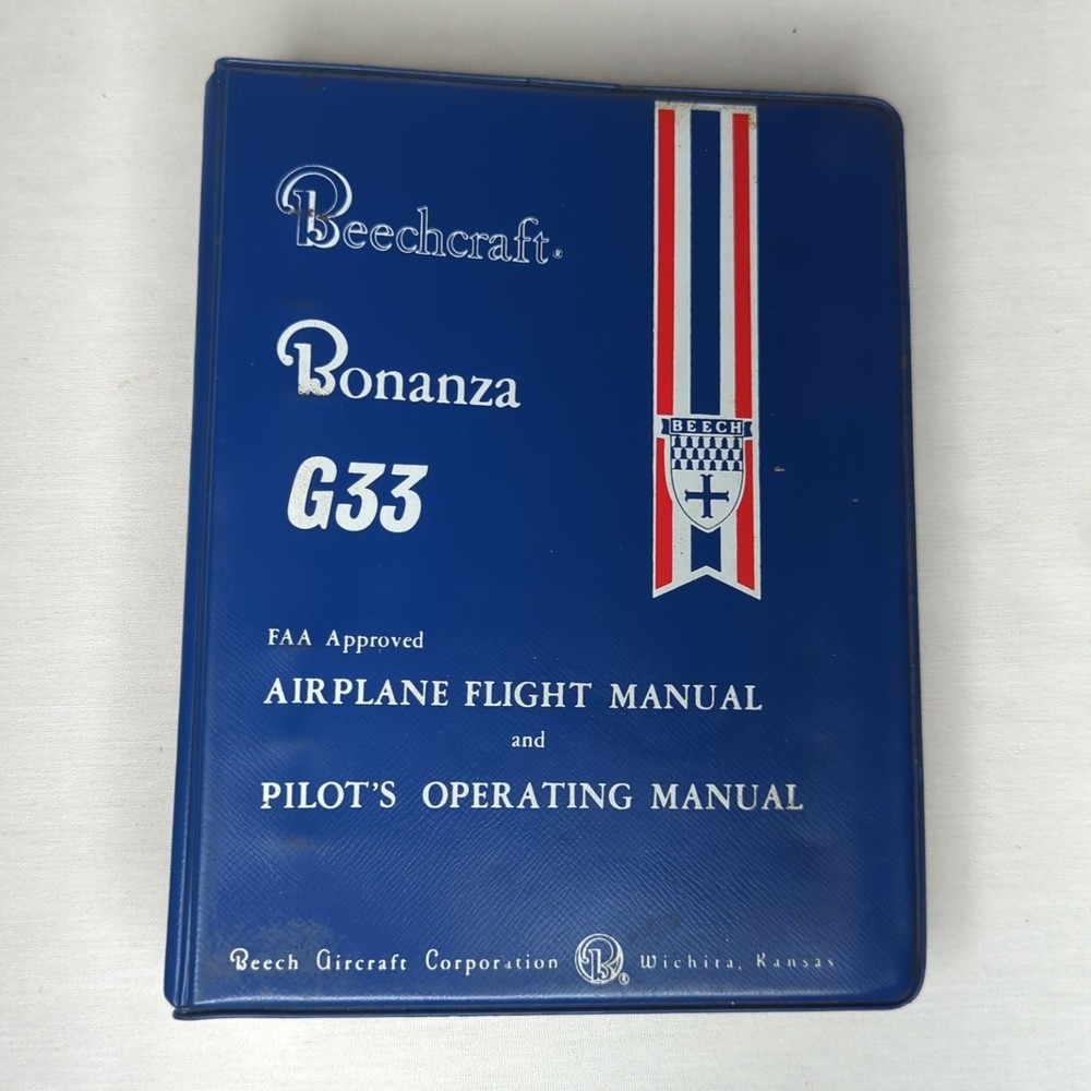 Beechcraft Bonanza G33 Pilots Operating Manual 1971