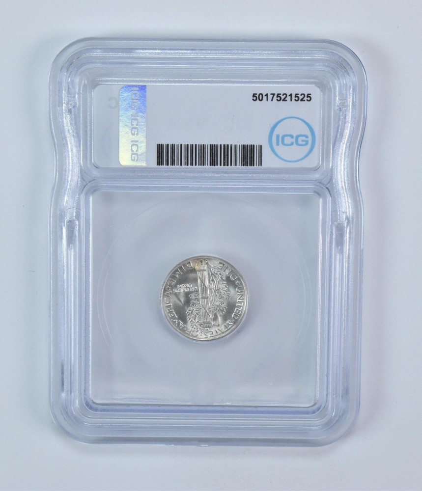 1945 Mercury Dime MS66 ICG