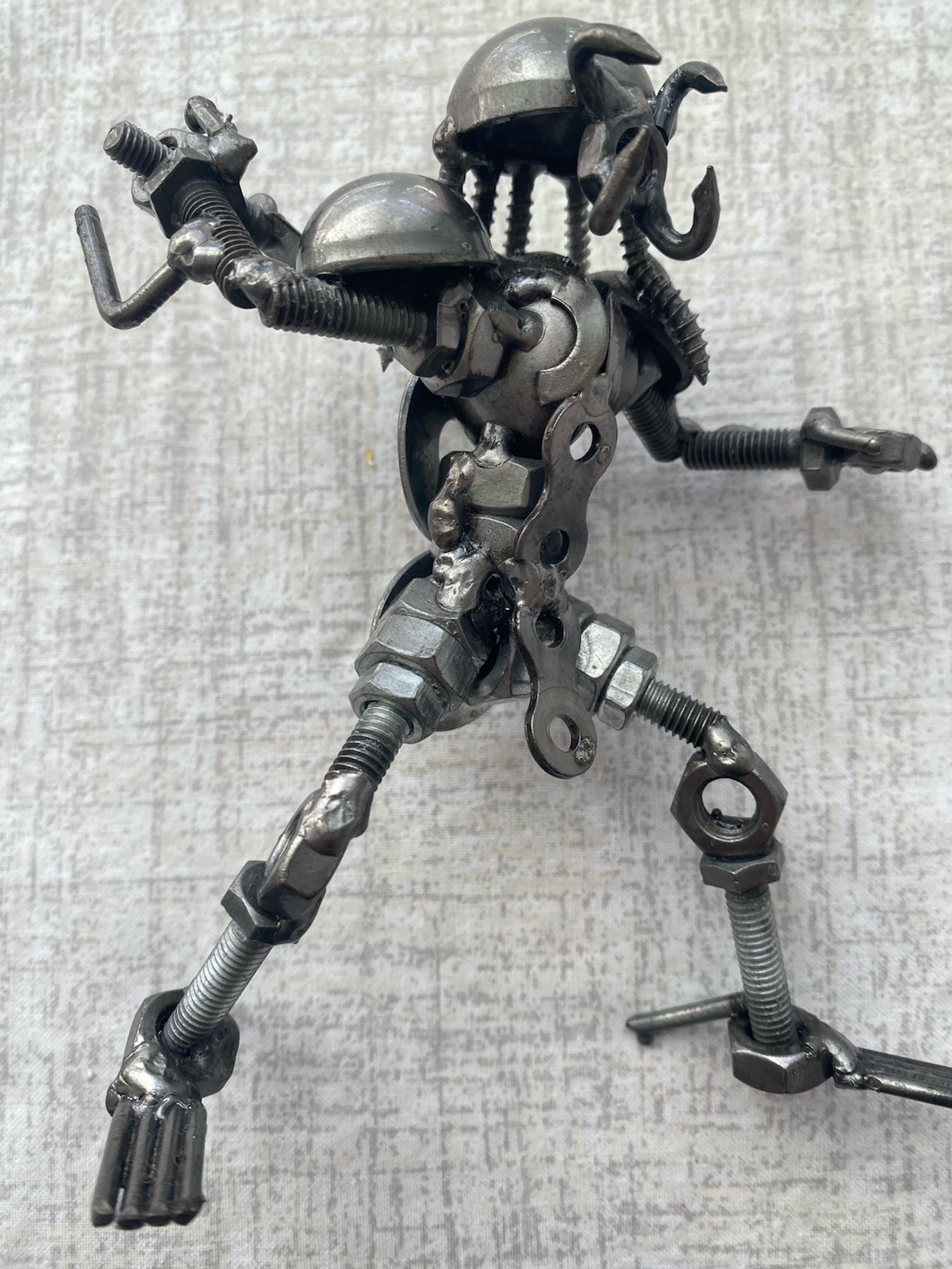 Alien Statue Metal Sculpture