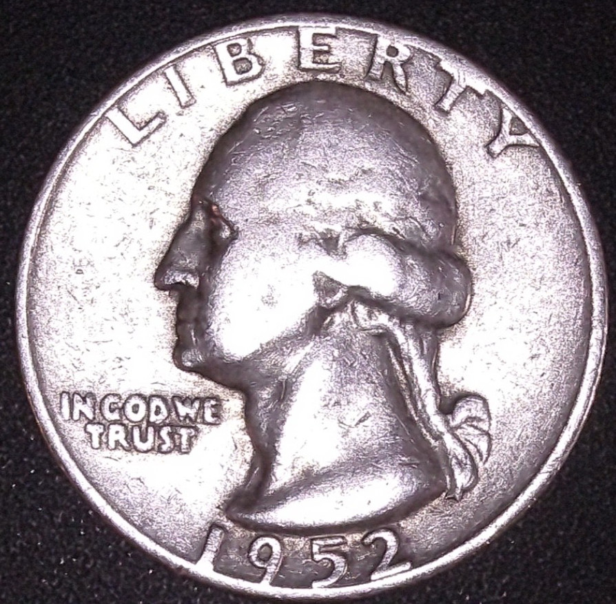 1952-D WASHINGTON SILVER QUARTER