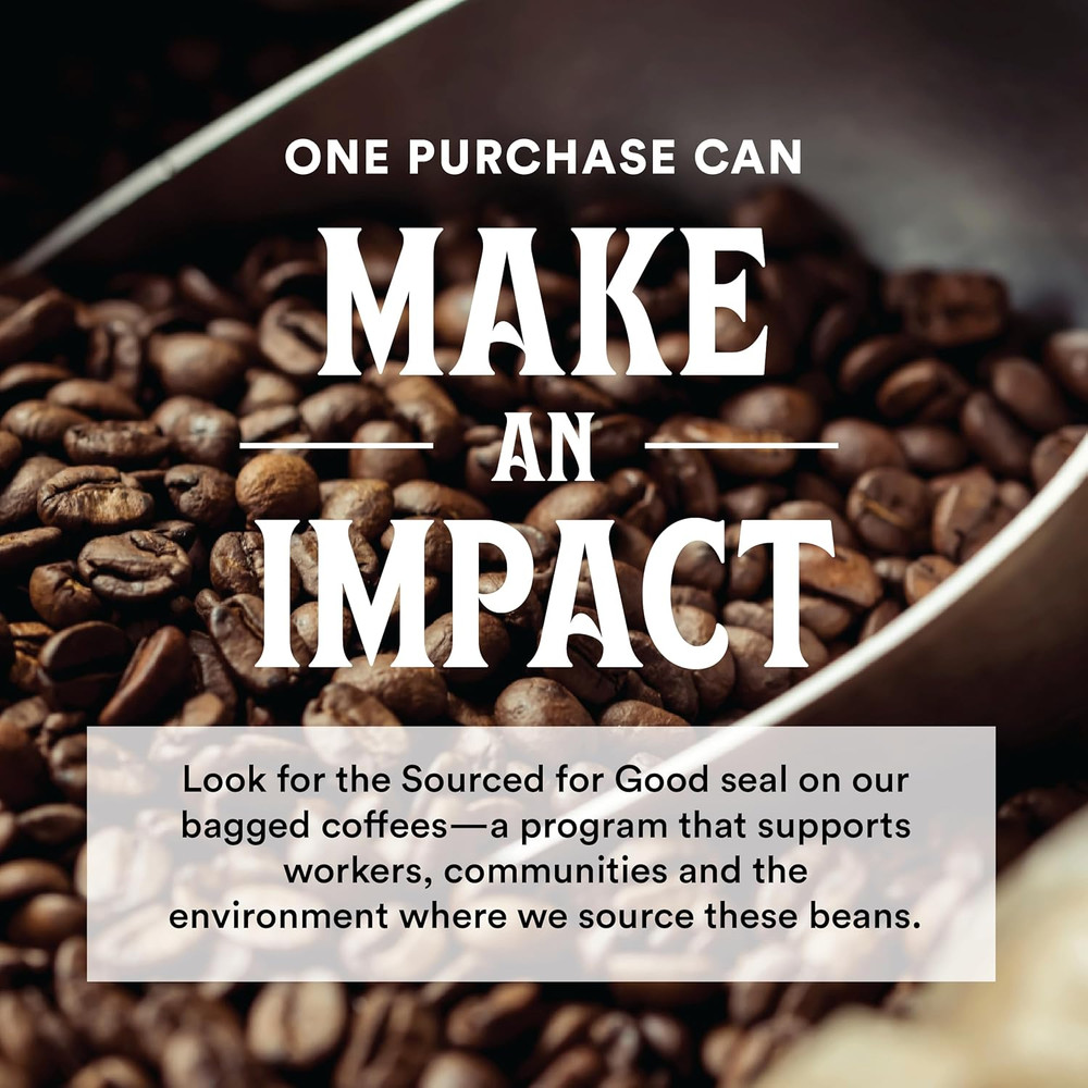 , Organic Continental Blend Whole Bean Coffee, Medium-Light Roast, Complex & Hea
