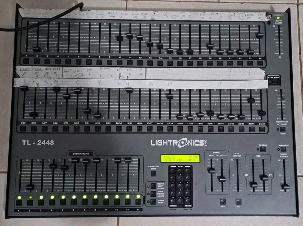 LIGHTRONICS TL-2448 Multi-Application Lighting Control Console UNTESTED