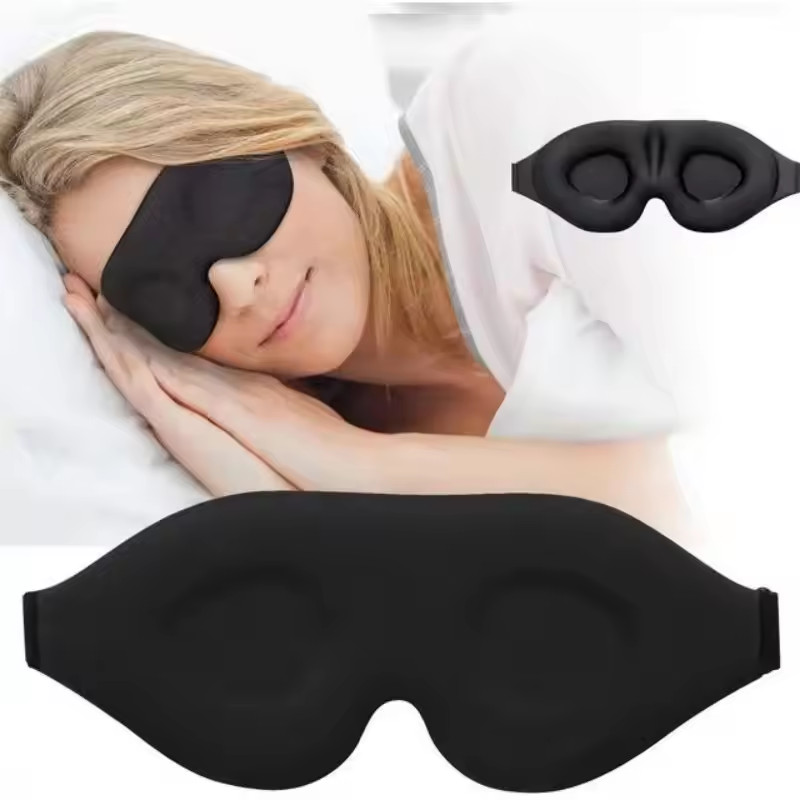 2/1 Pack Travel 3D Eye Mask Sleep Soft Padded Shade Cover Rest Relax Blindfold