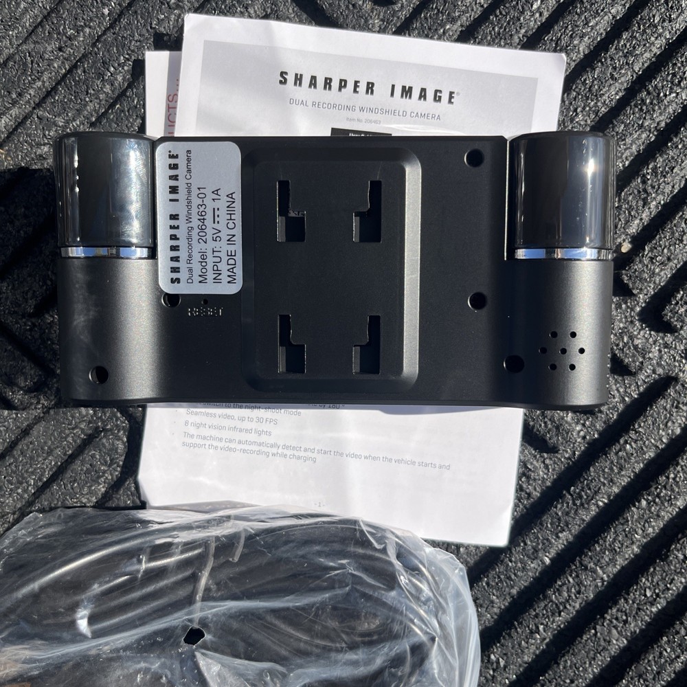 Sharper Image Dual Recording Windshield Camera