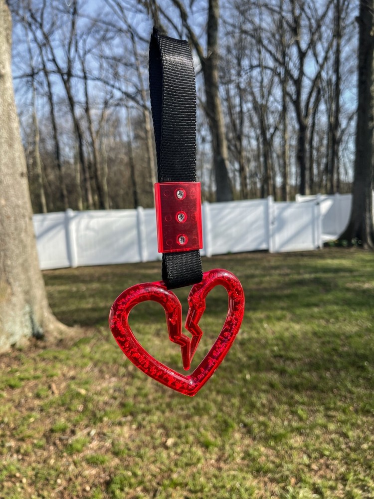 Broken Heart Tsurikawa | JDM Pull Handle Tow Hook Decoration for Drift Show Car