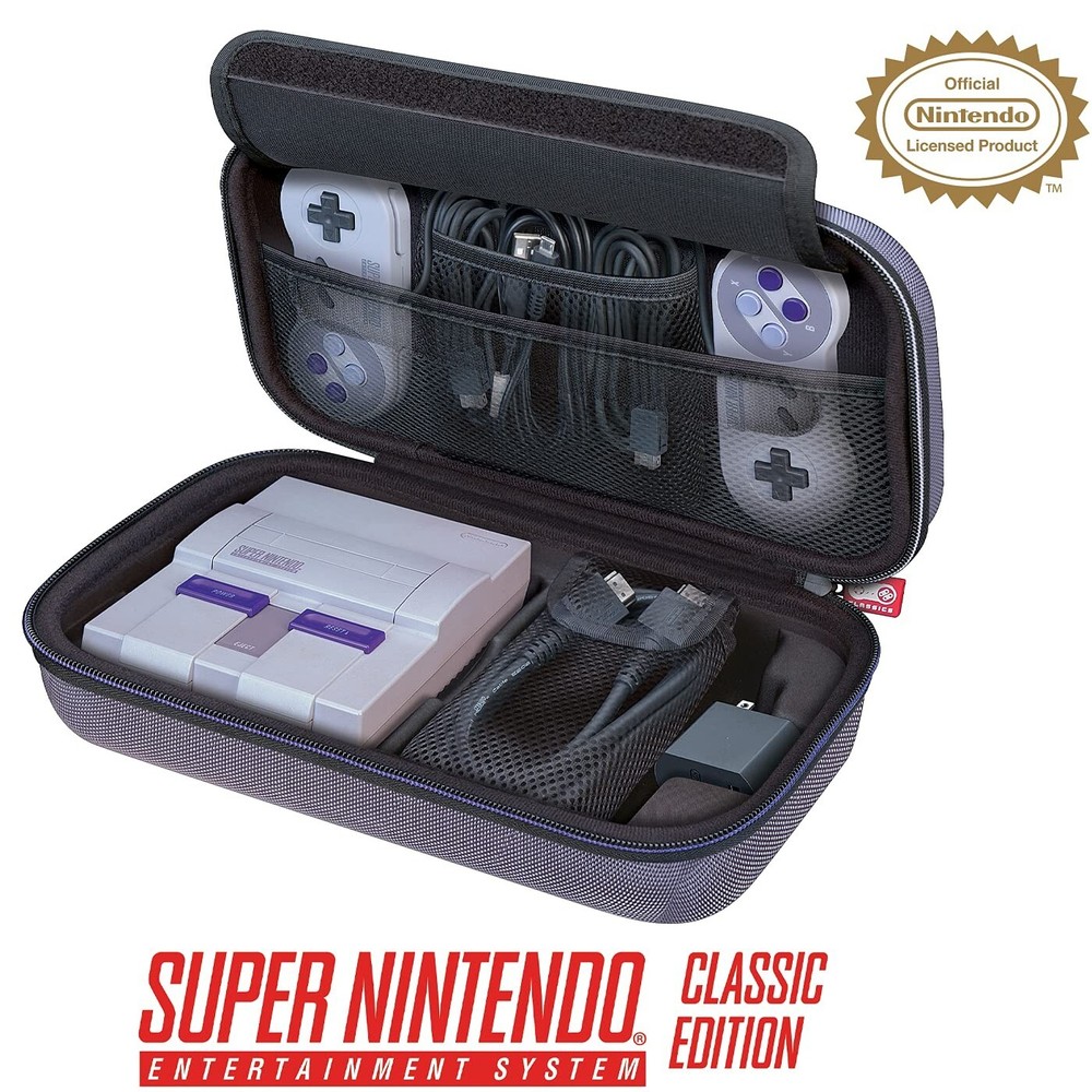 Nintendo Licensed Classic Edition NES & SNES Case Protective Hard Shell Deluxe