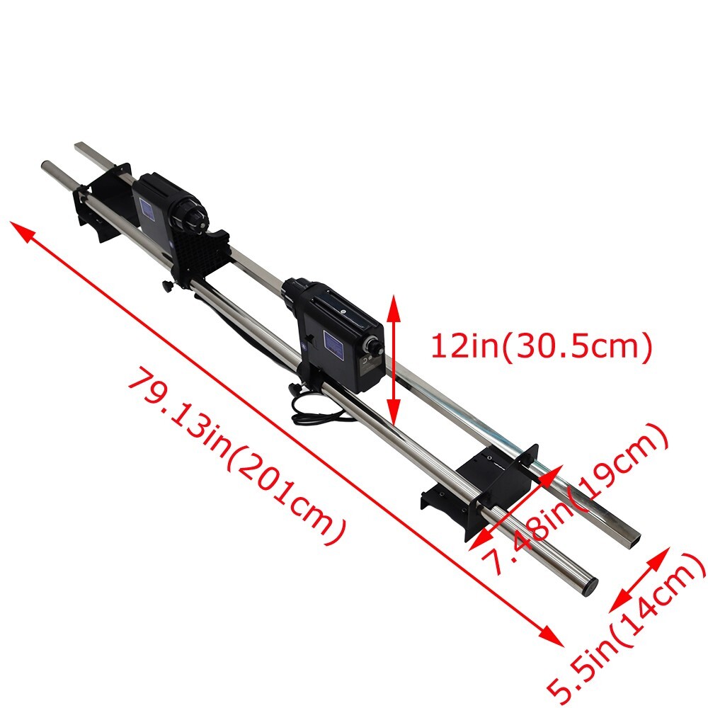 Printer Paper Receiver Roll Media Take Up Reel Double Power Paper Receiver Roll