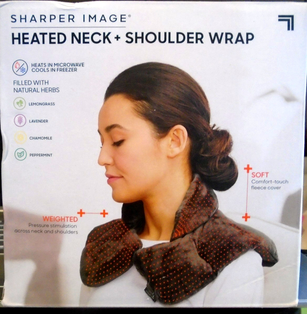 Sharper Image  Heated Neck and Shoulder Wrap Hot or Cold OPEN BOX