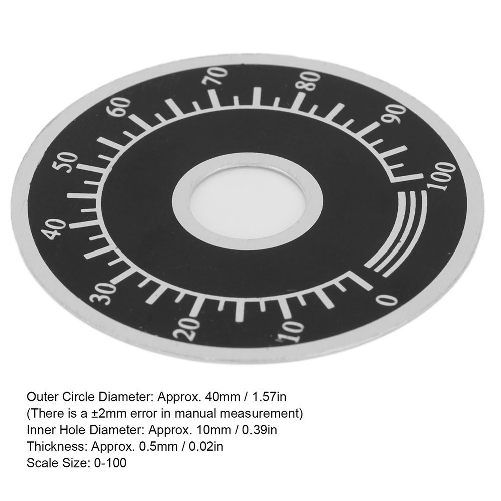 10pcs Potentiometer Knob Replacement  for DIAL Plate for Variable Transformer