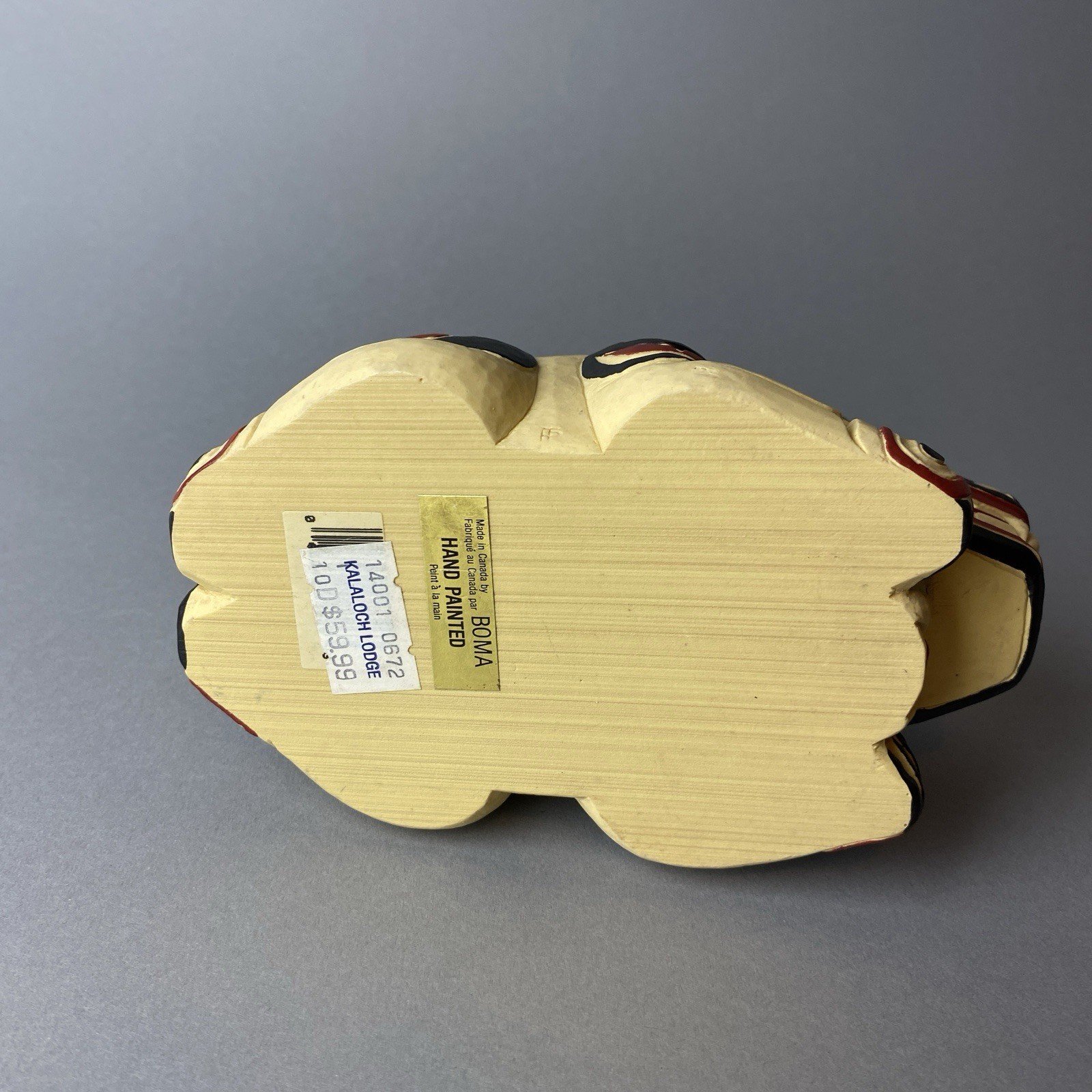 Potlatch Bowl Bear BOMA Hand Painted Art Northwest Coast First Nations Canada