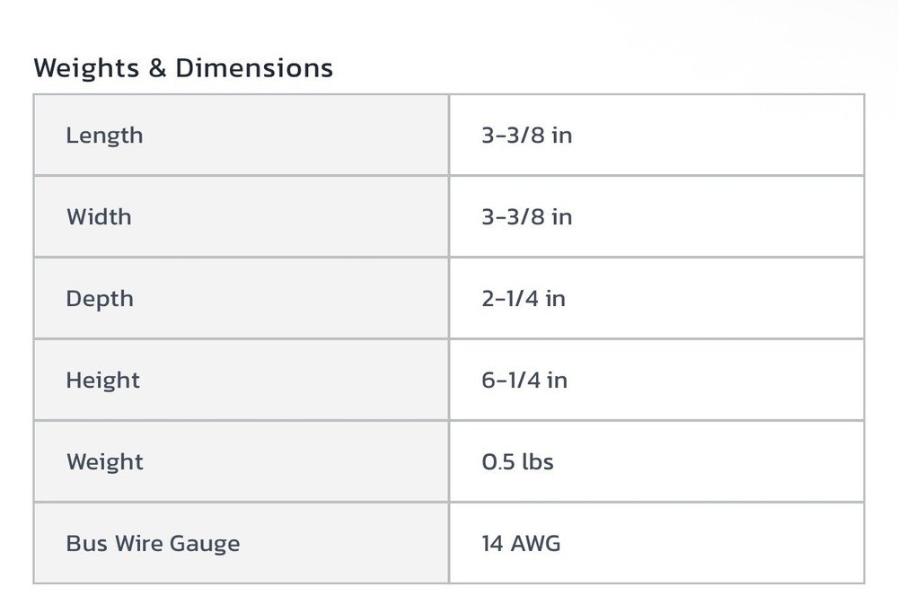 King Double Pole Adjustable Built-In Thermostat Model BKT2BW