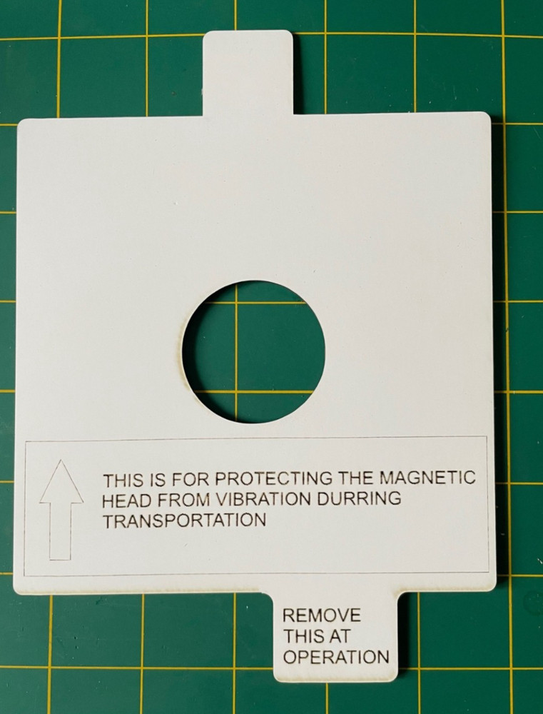Atari 1050 Floppy Drive Magnetic Head Protector (Re-Creation)