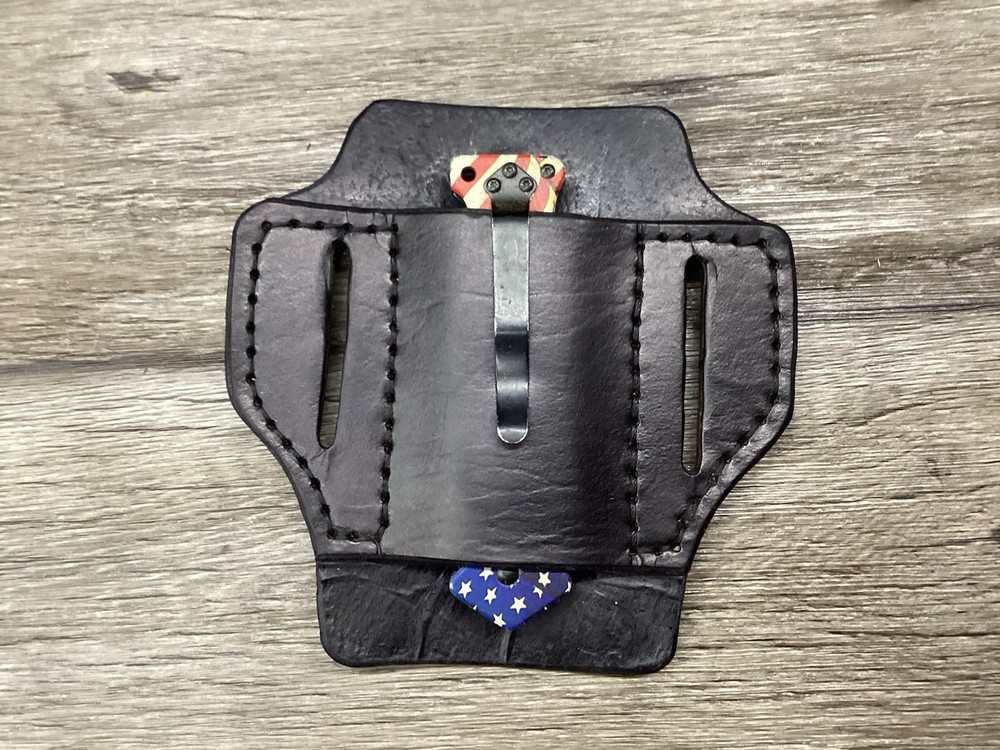 Leather Folding Clip Knife Sheath (Sheath Only)