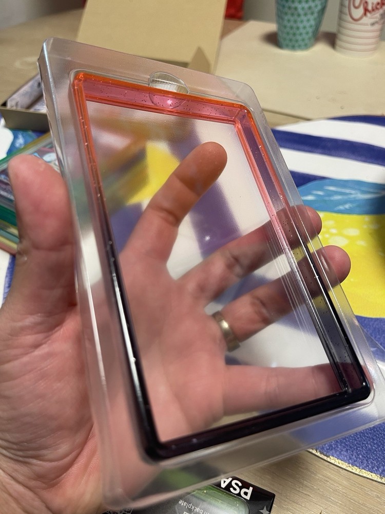 Custom PSA Style Graded Card Case Guard Protector Ember Edition Bumper