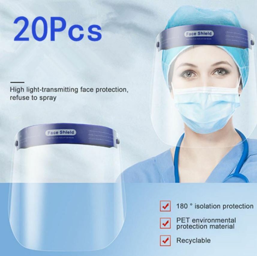 Protective Face Shields - PPE (20 pcs)
