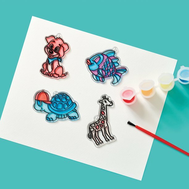 Hello Hobby Suncatcher Kit - Animals (24 pc)
