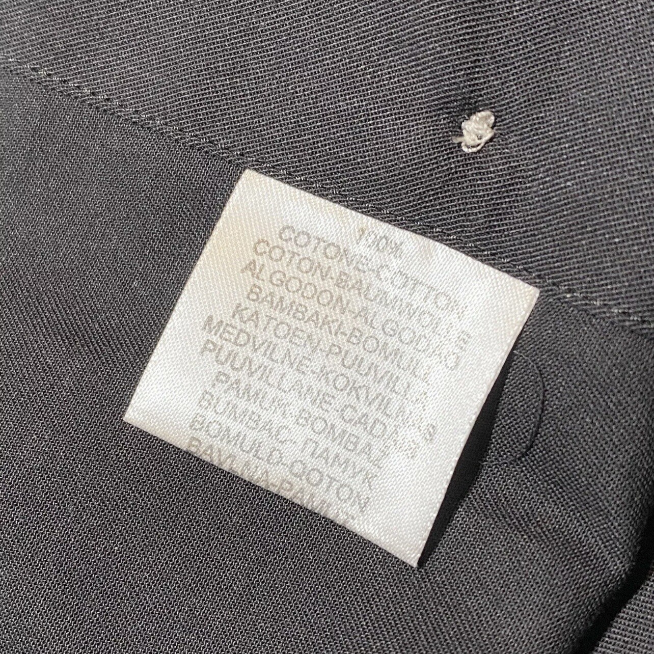 Luciano Barbera Men's Woven Cotton Dress Shirt Black Button Up