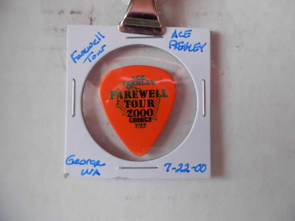 KISS "ACE FRAHLEY"~FAREWELL TOUR GUITAR PICK~7/22/00 (6/20)