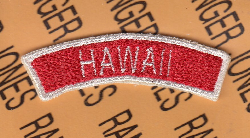 US Army Recruiting Command HAWAII ~2.5" tab arc patch c/e