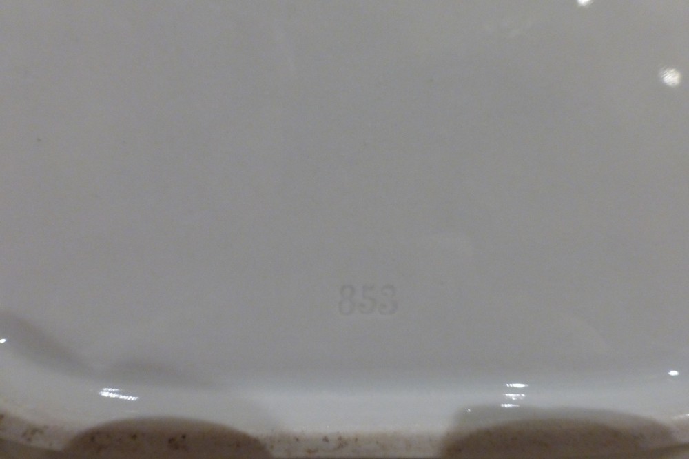 2 ANTIQUE BOHEMIA POTTERY TRAYS