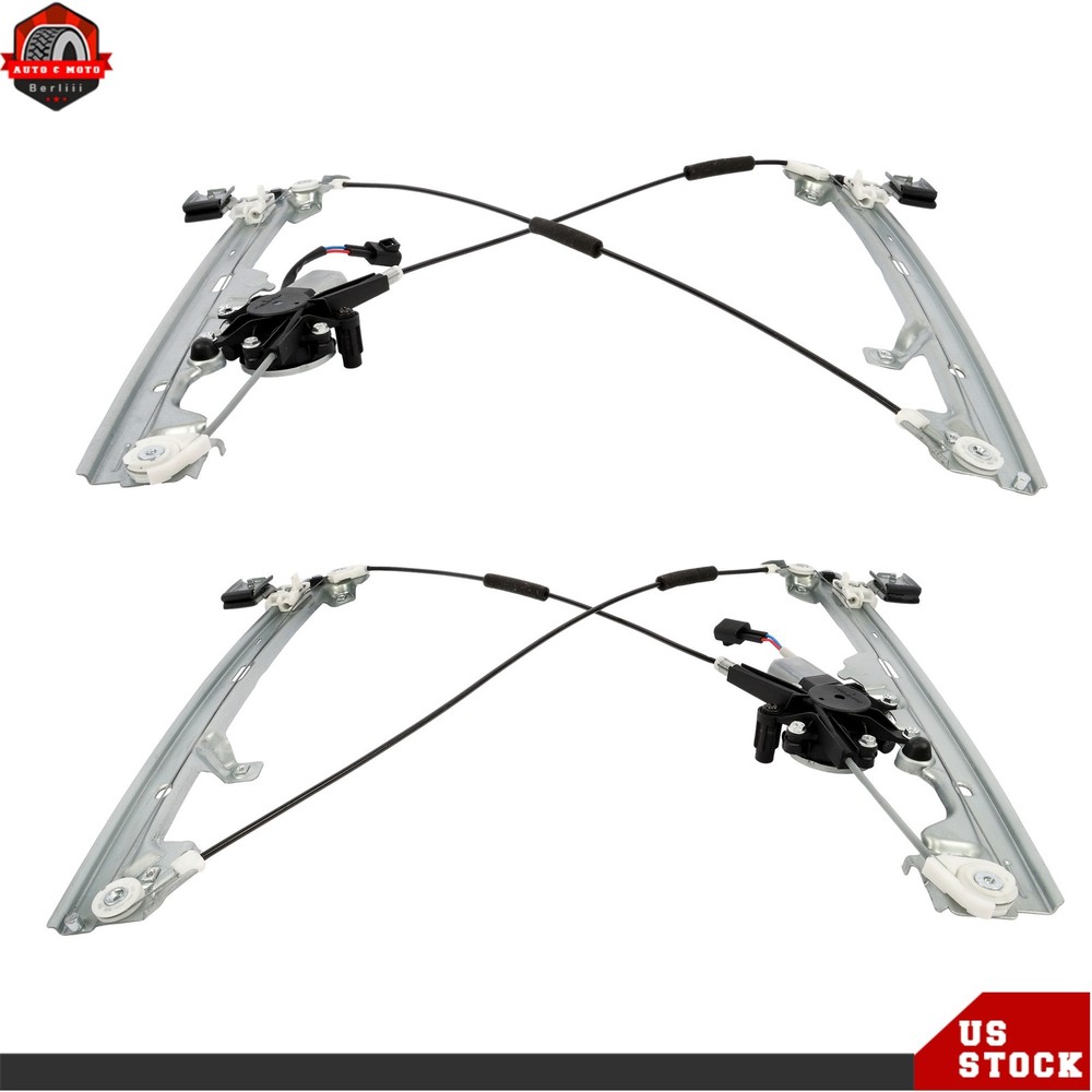 2× Power Window Regulator W/ Motor For Chevy Silverado 1500 Front Left & Right