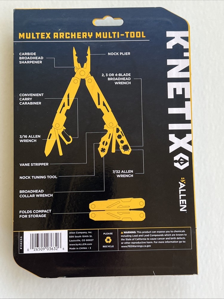K’Netix™ Pocket ProShop Archery Multi-Tool, Gray
