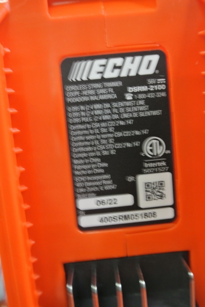 Echo DCP-BVRVS1 eForce Trimmer & Blower Combo Kit TOOLS ONLY