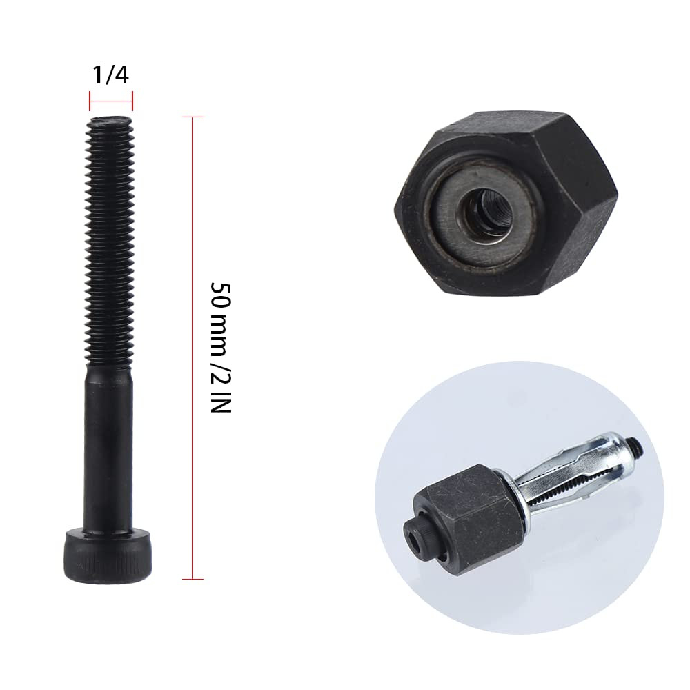 1/4 Jack Nut with Installation Tool Threaded Insert Nuts Nutserts Jack Nut Screw
