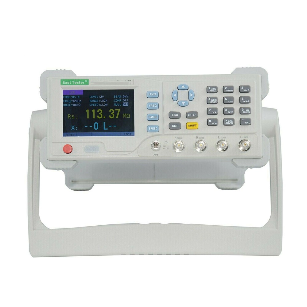 Bench LCR Meter Capacitance Inductance Measurement 100KHz Continuous Adjustable