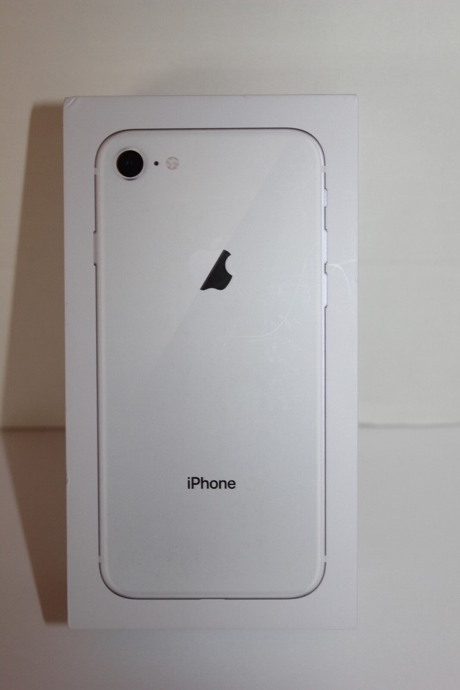 Apple iPhone 8 Silver 64gb WHITE EMPTY BOX ONLY Replacement Storage Box