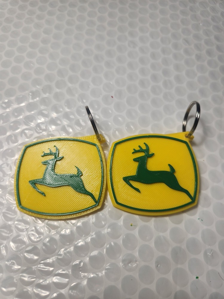 John Deere Custom 3d Printed Key Chain's