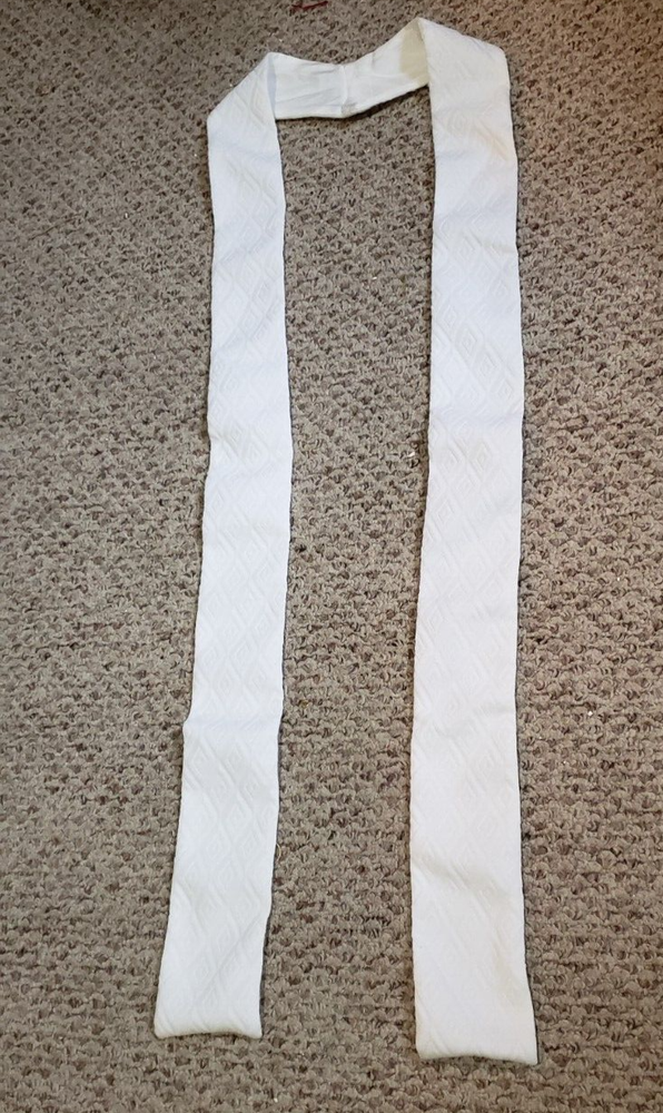 6 CLERGY PREACHING STOLES PLAIN WHITE 3