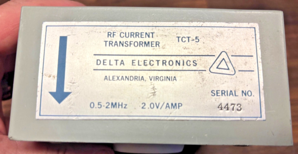 DELTA ELECTRONICS RF AMMETER/CURRENT TRANSFORMER TСT-5