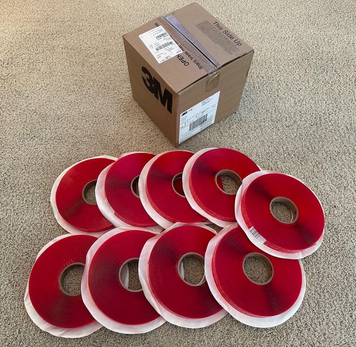 3M VHB Tape 4910 - Clear - 1.000in x 36yd - CASE OF (9) ROLLS - 324yd / 296.262m