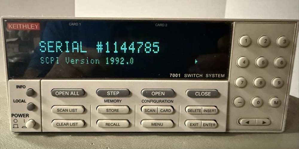 Keithley 7001 Switch System Mainframe
