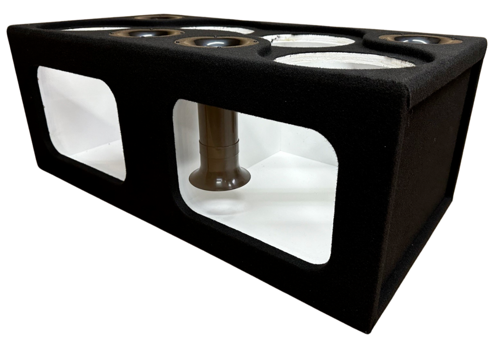 Custom Ported Sub Box Enclosure for 4 10" Subs ~ ACRYLIC PLEXIGLASS ~ BIRCH